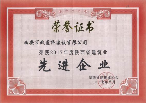 2017年度陕西省先进企业 - 副本